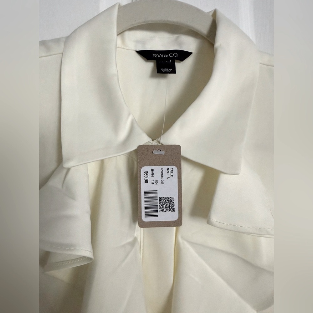 RW&CO. Sleeveless Ruffle Blouse SIZE SMALL NEW - Picture 5 of 12